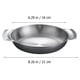 thumbnail image 5 of Placa de acero inoxidable bandeja de bandeja Servicio de bandeja de bandeja de acero inoxidable Plato de comida plateado, 5 of 5