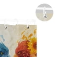 thumbnail image 5 of Two Birds Looking at Each Other Shower Curtains with 12 Hooks Waterproof Bathroom Decor 66" x 72", 5 of 6