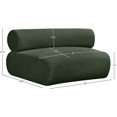 thumbnail image 4 of Meridian Furniture Bale Green Chenille Fabric Modular Chair, 4 of 4