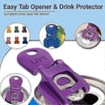 thumbnail image 2 of 6-Pack Easy Tab Opener And Drink Protector, 2025 New Complete Cover Easy Tab Opener. Manual Soda Can Opener, Simple Plastic Bottle Opener For Soda, B, 2 of 5
