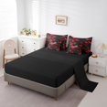 thumbnail image 3 of Erosebridal Fast Car Bedding Sets Twin Size,Black Red Comforter Sets with Sheets,Car Theme Bed in a Bag Twin size,Microfiber Geometric Room Decorative,Reversible,7pcs, 3 of 6