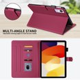 thumbnail image 4 of For Xiaomi Redmi Pad SE 11 inch Released 2023 Case, Rhombus Pattern Multiple Viewing Angles Stand Slim Folio Cover (Red), 4 of 6