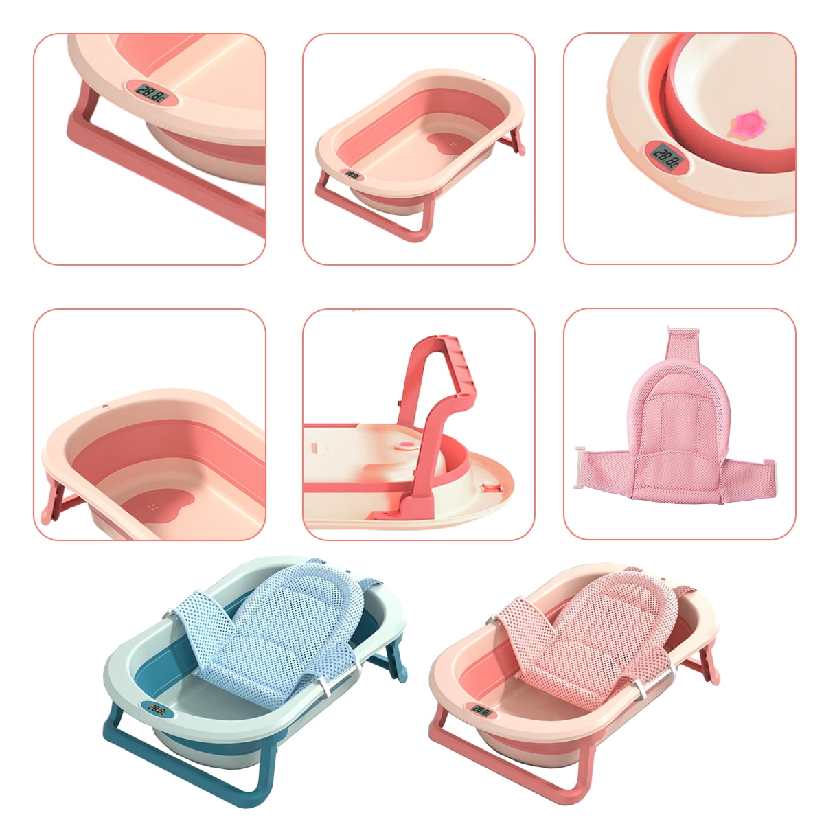 Free Shipping! MONEHANE Baby Bath Tub for Girls and Boys