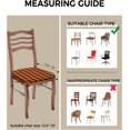 thumbnail image 3 of Dining Room Chair Seat Covers, Thanksgiving Orange Black Plaid Buffalo Check Farmhouse Decoration Removable Stretch Chair Seat Cushion Slipcovers Protector for Holiday Party, Set of 2, 3 of 5