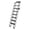Black, variant on ToppiJoy 6-Steps Pull Down Attic Ladder, Retractable Folding Stairs, Wall-Mounted Retractable Ladder for Loft, Garage, Warehouse Black