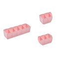 thumbnail image 4 of Diseño fresco Cajón de plástico Organizador Corbata Sujetador Calcetines Contenedor de almacenamiento Divisor multipropósito Cajas de Almacenamiento y organización del hogar rosado 6*26.5*8 cm Bearachild HA0024-04B, 4 of 6