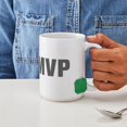 thumbnail image 4 of CafePress - MVP Akz Gray Mugs - 15 oz Ceramic Large White Novelty Mug, 4 of 6