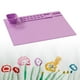 thumbnail image 1 of Alfombrilla de silicona para fundición de resina Alfombrillas de fundición de joyería de silicona lavable Alfombrilla artesanal de silicona con taza Violeta Baoblaze Almohadilla de silicona para manualidades., 1 of 7