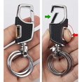 thumbnail image 3 of 1 llavero de coche (negro) con 2 anillos de metal, 3 of 4