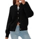 thumbnail image 3 of Cardigan Negro para Mujer PRETTYGARDEN con Botones Pequeños, 3 of 6