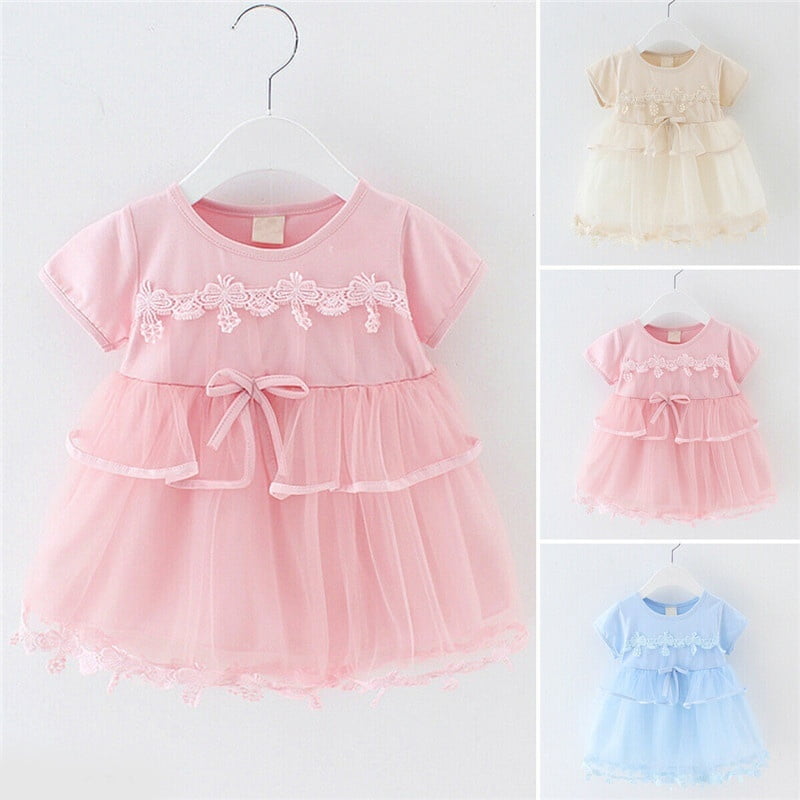 Baby Girls Princess Dress Princess Party Wedding Tulle Dresses Tutu