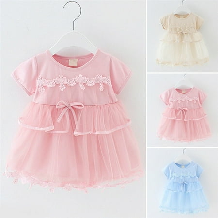 Baby Girls Princess Dress Princess Party Wedding Tulle Dresses Tutu ...