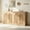 Nature, variant on YDN Modern Sideboard Buffet Cabinet with Storage - 55" Fluted Sideboard Storage Cabinet W/ Doors & Shelves, Wooden Credenza Buffet Storage Cabinet for Living Room, Entryway, Kitchen - Nature