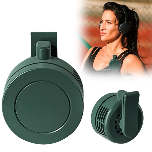 Portable Silent Mini Bladeless Clip Fan with 3 Speed Settings for Personal Air Circulation