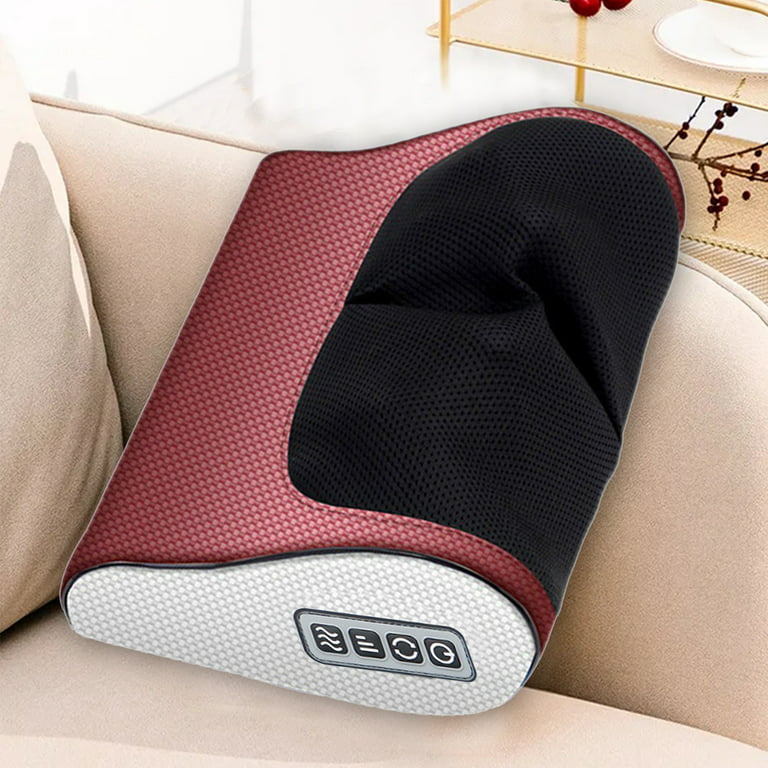 Home Products Discount Yay Back Massager,Shiatsu Neck Massager For Pain  Relief,Electric Shoulder Foot Massage P-Illow With Heat, Deep Tissue  Kneading For Waist,Legs,Body Muscle Red 2A 