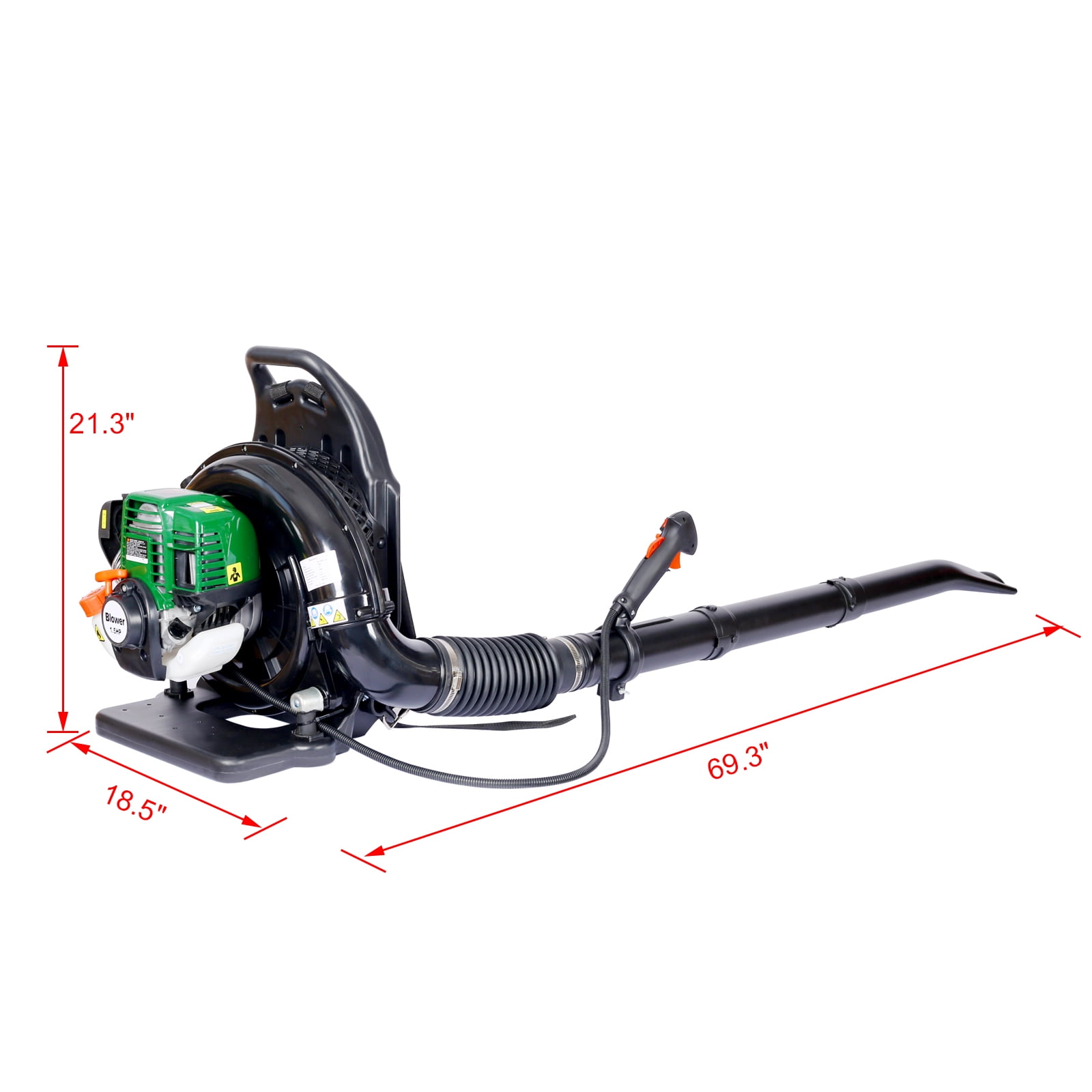 4-Stroke Backpack Leaf Blower 37.7cc 1.5HP 580CFM Super Lightweight 16.5lbs