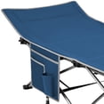 thumbnail image 2 of KingCamp Folding Portable Camping Cot with Multi Layer Side Pocket, Blue, 2 of 9