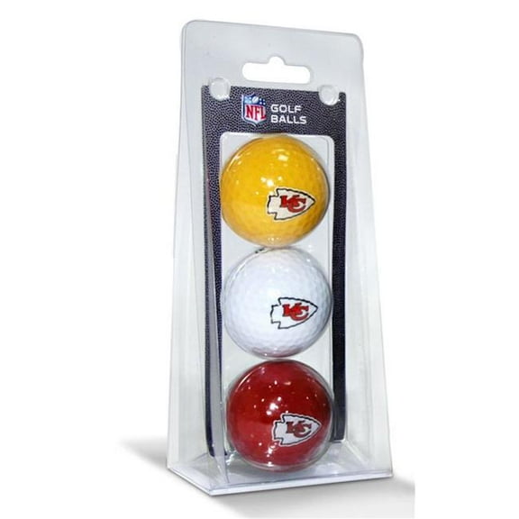 Team Golf 3755631405 NFL Kansas City Chiefs Golf Balls - Pack of 3