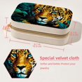 thumbnail image 5 of Leopard Velvet Portable Travel Organizer Box with Removable Compartment - Display Case Included - Ideal Gift, 5 of 7