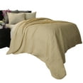 thumbnail image 3 of Somerset Home Solid Color Bed Quilt, Twin, Taupe, 3 of 3