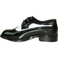 thumbnail image 5 of VANGELO Boy Dress Shoe TAB-3KID Oxford Formal Tuxedo for Prom Wedding Black/White Patent Two Tone, 5 of 8