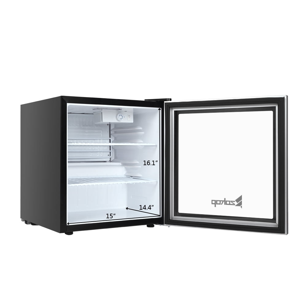 Kepooman 1.6Cu.Ft/46L/60CAN Beverage Refrigerato for Kitchen Bar, Black