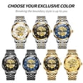 thumbnail image 5 of OLEVS Skeleton Watches for Mens Automatic Mechanical self Winding Diamond Luxury Business Dress Stainless Steel Waterproof Luminous Mens Wrist Watches Reloj Para Hombre Blue/White/Black/Gold Dial, 5 of 12
