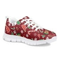 thumbnail image 2 of Pzuqiu Merry Christmas Little Girls Tennis Running Shoes Size 5 Breathable Mesh Sports Shoes Lightweight Walking Shoes Lace Up, 2 of 5