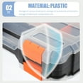 Small Parts Organizer Plastic Tools Box Carrying Case for Screws Bolts