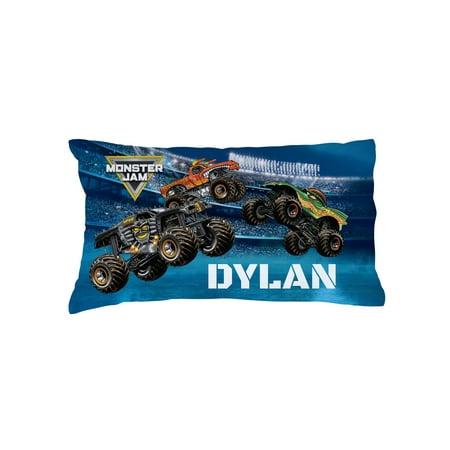 Personalized Monster Jam Arena Kids Pillowcase Black Walmart Com
