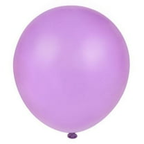 Unique Industries Latex 12" Lavender Solid Print Birthday Balloons, 10 Count