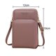 thumbnail image 2 of Bolsos cruzados pequeños para mujer Bolsos de cuero para teléfono móvil con cremallera, 2 of 5