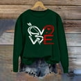thumbnail image 5 of Cadancy Valentine Shirt Women Trendy Pullover Cute Heart Print Tops Loose Long Sleeve Valentines Day Sweatshirts Casual Crewneck Shirts, 5 of 5