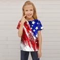 thumbnail image 2 of Gibobby Camisa Día de la Independencia para niños pequeños 4 de julio Camisetas estampadas con gráficos en 3D Niños Niñas Novedad Camisetas de manga corta Unisex Casual Tops （Rojo， 7-8 Años), 2 of 4