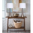 thumbnail image 2 of Grandview Gallery 29.5" Matte Golden Bronze Metal Table Lamp Set with Tapered Curve Design and Off-White Linen Drum Shades - Modern Lighting Perfect for Nightstands and End Tables (Set of 2), 2 of 5