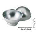 thumbnail image 3 of Oimcto Bakeware (2 Hemispheres and 2 Bases),3D Sports Cake Pan Basketball Baseball Cake Aluminum Alloy Sphere Baking Mould,Include:1*Set of 3D Sports Ball Cake Pans, 3 of 6