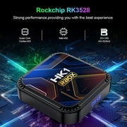 Android TV Box 13.0 TV Box HK1 K8S RK3528 with 4GB RAM 64GB ROM 6K H.265 Dual Band WiFi 2.4GHz/5GHz BT 5.0 Media Box 100M LAN