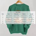 thumbnail image 3 of VKOYWKM Women's Happy Thanksgiving Sweatshirt Funny Letter Pumpkin Print Long Sleeve Crewneck Fall Pullover Tops, 3 of 5