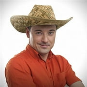 U. S. Toy Straw Weave Barn Dance Costume Halloween Child Cowboy Hat, Tan, O/S 6.25IN DIA