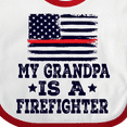 thumbnail image 4 of Inktastic Firefighter Grandpa Fireman Flag Boys or Girls Baby Bib, 4 of 4