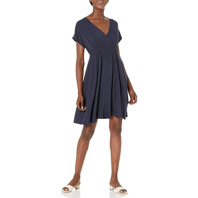 walmart Essentiels Femmes Robe Cache-Cœur Grande Taille_dnu