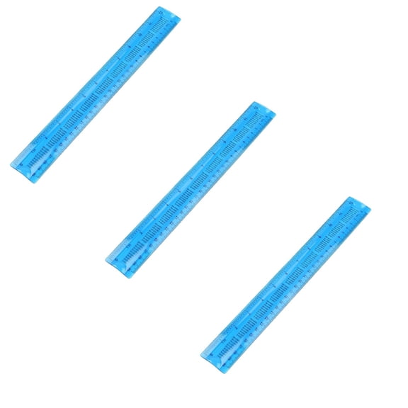 3 Pack Flexible Ruler, 12 Inch Bendable Ruler with Inches and Centimeters, Shatterproof Soft Ruler for Home Office Supplies, Classroom Must Haves, 30cm, Gradient Color