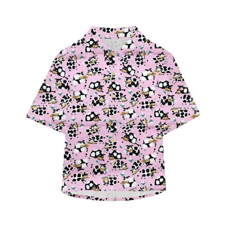 ZRBYWB Western Toddler Baby Boy Clothes Cow Print Shirts Short Sleeve Button Down Lapel Neck Tops Summer T Shirt Summer Tops
ZRBYWB Western Toddler Baby Boy Clothes Cow Print Shirts Short Sleeve Button Down Lapel Neck Tops Summer T Shirt Summer Tops