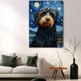 thumbnail image 5 of Barbet Dog Canvas Wall Art - Starry Night Van Gogh Dog Canvas Print Dog Sayings Painting Home Office Wall Decor Framed Dog Lover Gift, 5 of 6