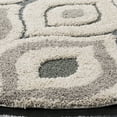thumbnail image 3 of SAFAVIEH Florida Declan Geometric Swirls Shag Area Rug, Cream/Light Blue, 6'7" Round, 3 of 7