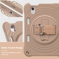 thumbnail image 4 of for iPad Mini 7th Gen 8.3" 2024 Case, Durable Sturdy Protection Case with Rotation Stand, Portable Hand Strap and Shoulder Strap Pencil Holder, Case for iPad Mini 6th Gen 8.3" 2021, Latte, 4 of 16