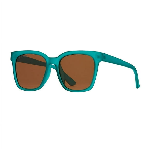 Sequoia Soft Teal Square Polarized Sunglasses, Recycled Plastic Frame, Anti-Slip, 100% UVA/UVB, Eco-Friendly Sunglasses by Blue Planet