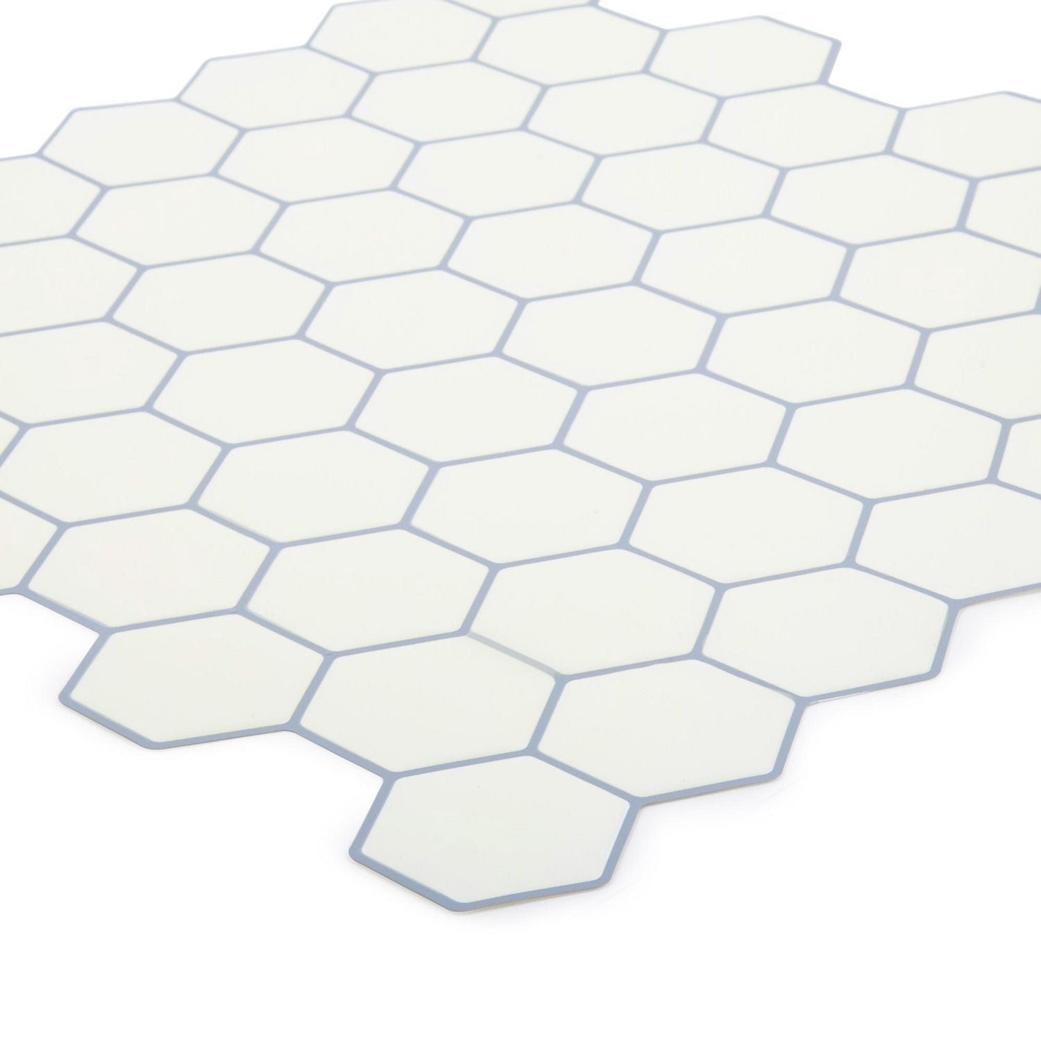 Truu Design 6-Piece Hexagon Self-Adhesive Peel and Stick Wall Tiles