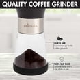 thumbnail image 3 of Primula Manual Adjustable Burr Coffee Grinder-Ceramic Mill & Brushed Stainless Steel Body-Whole Bean for French Press, Cold Brew, Espresso, Camping, 3 of 9