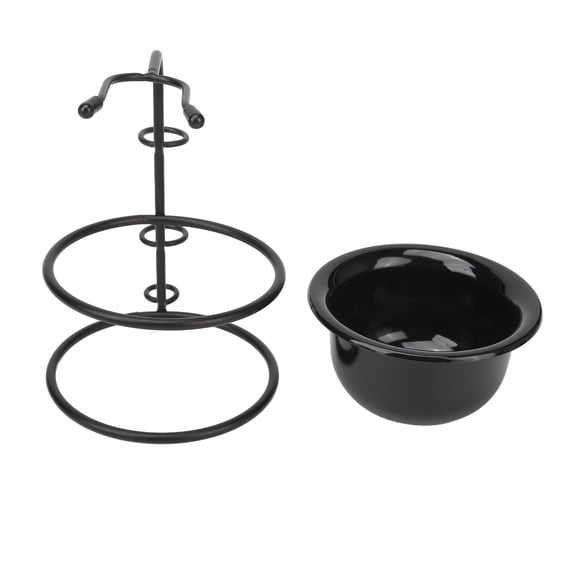 Cuenco con soporte para brocha de afeitar NikouMX 2 piezas compacto y ligero
